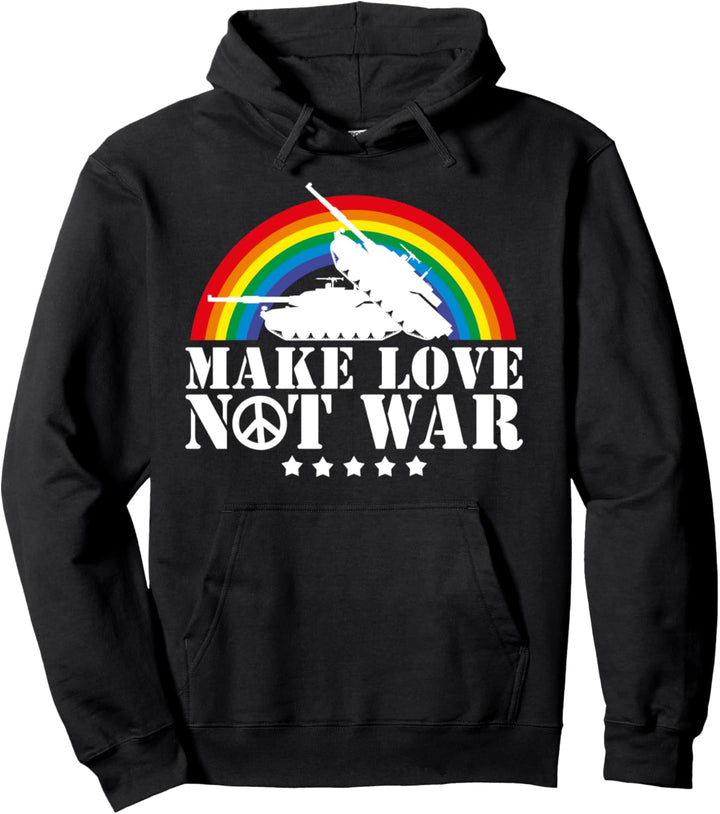 Make Love Not War I Weltfrieden Religion Glaube Kultur Pullover Hoodie