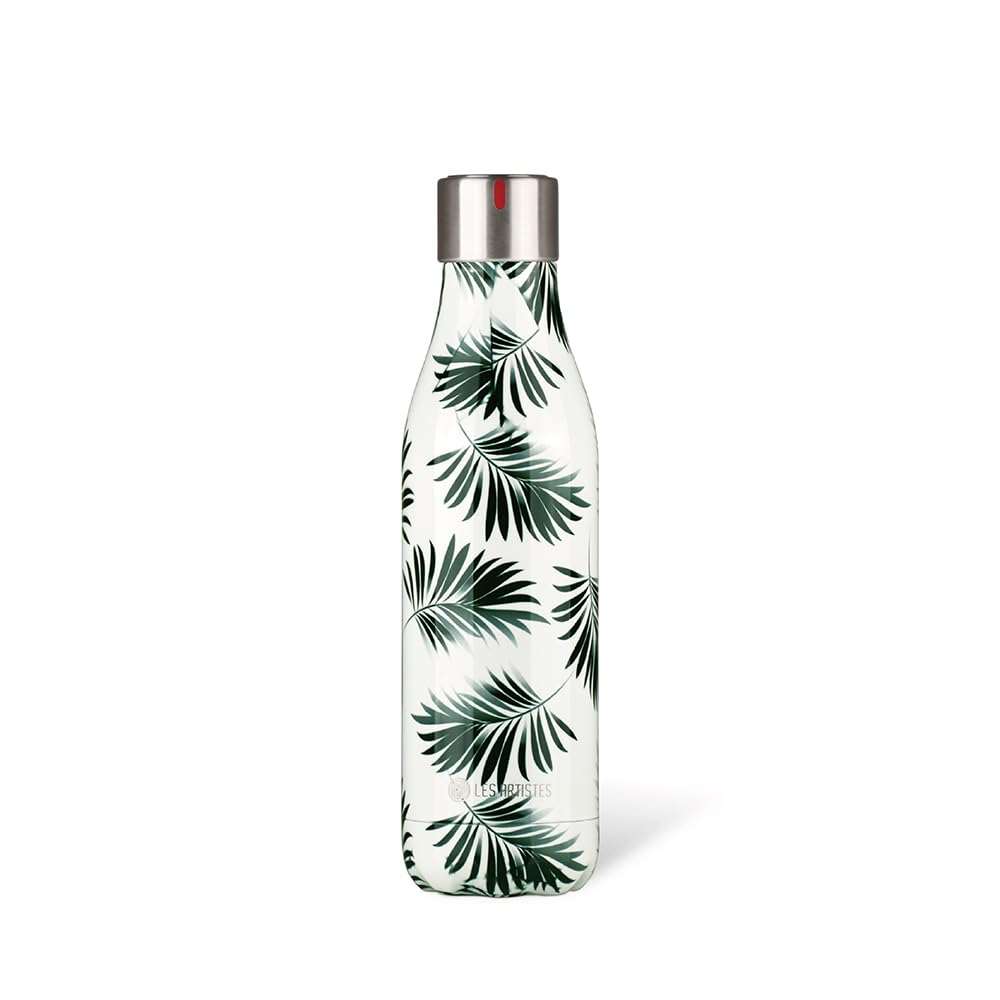 Les Artistes Paris A-6522 Bottle Up Trinkflasche, Edelstahl, 500 milliliters, Blanc ET VERT 0.50 Bla