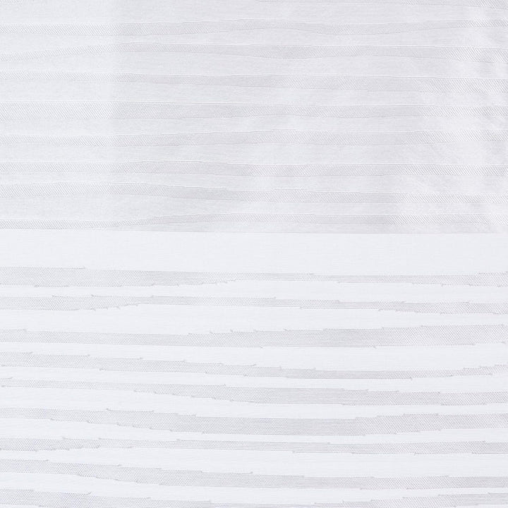 Home Fashion SCHLAUFENRAFFROLLO QUERSTREIFEN SCHERLI GABI, Weiss, 130 X 80 cm, 2