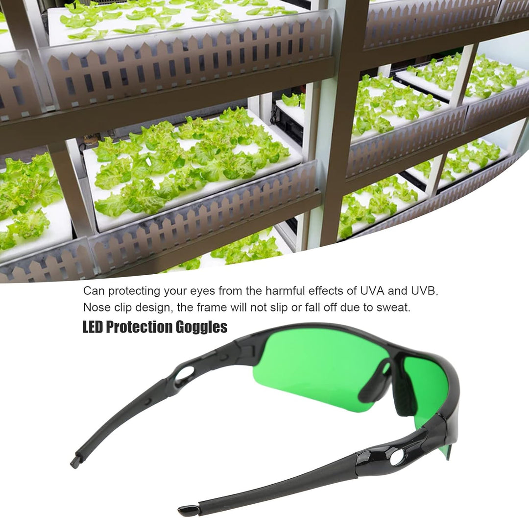 Eujgoov Grow Room Glasses Hydroponische Schutzbrille für den Innenbereich für Anti-UV-HPS-LED-Lichtr