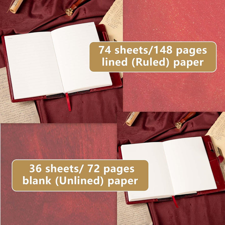 Drachen Leder Journal Notizbuch, Tagebuch mit Zahlenschloss, liniert/blanko Papier Notizbuch, B6 Sch