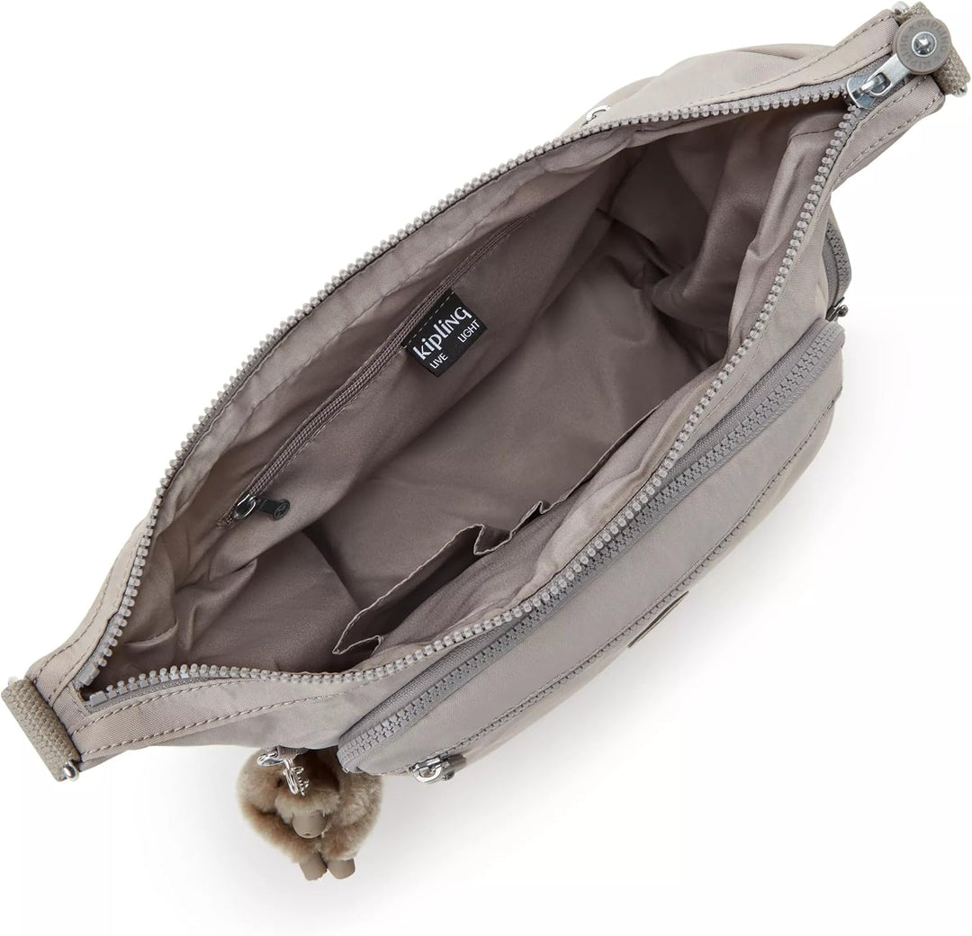 Kipling GABBIE Mittelgrosse Umhängetasche Grau/Crew Fleece, Grau/Crew Fleece