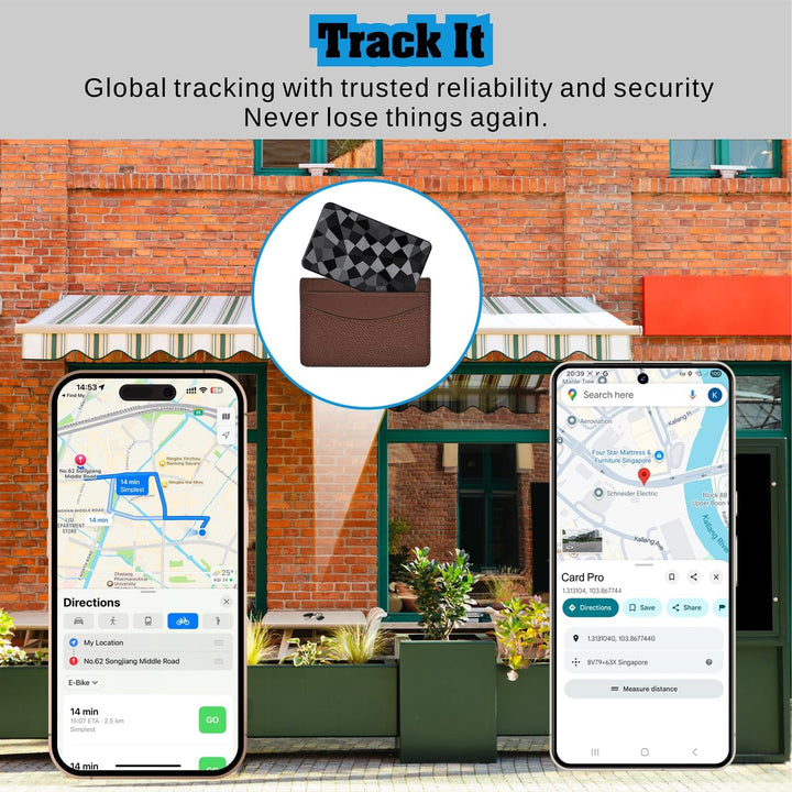 Reyke Wallet Tracker Card – Slim Bluetooth Tracker Karte für Android & iOS, kompatibel mit Apple Fin