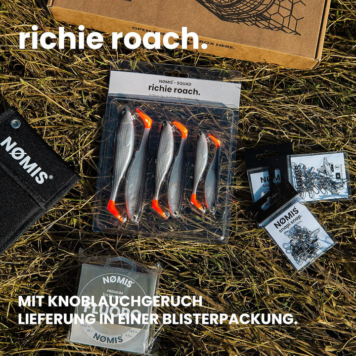 NØMIS Gummifisch Set | Premium Gummifische Set | Angelzubehör | Gummifische Hecht Zander Dorsch Bars