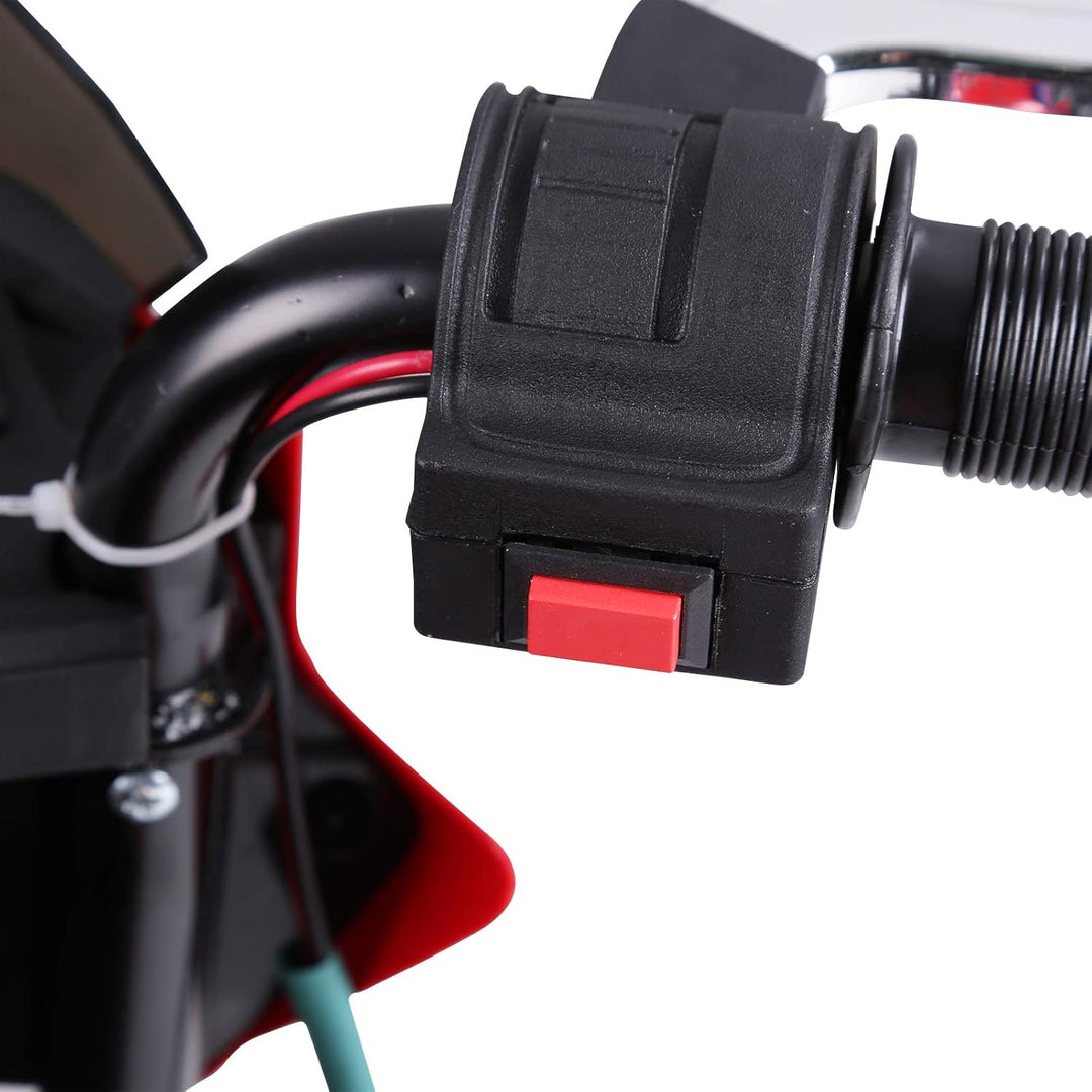 HOMCOM Kindermotorrad Kinder-Elektromotorrad Elektro-Motorrad für Kinder 3-6 Jahren Licht Musik MP3