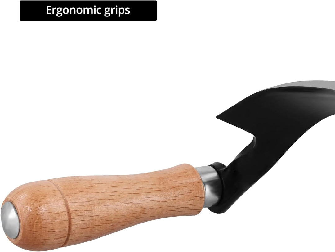 QWORK® 250 mm Zugmesser Reifmesser mit Hohe Schärfe, Gehärteter Hohlschliffklinge, Ergonomischen Hol