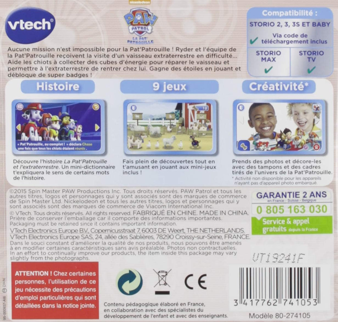 Vtech – 272005 Music for Storio Tablet – HD, Paw Patrol by Vtech, Paw Patrol