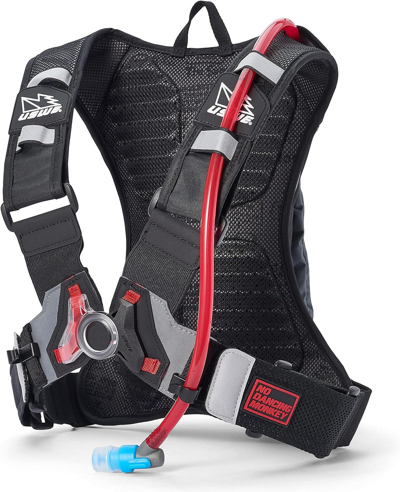 USWE Raw 3L Trinkrucksack mit 2,0 l Wasserblase, ein High End, Bounce Free Rucksack für Enduro und O