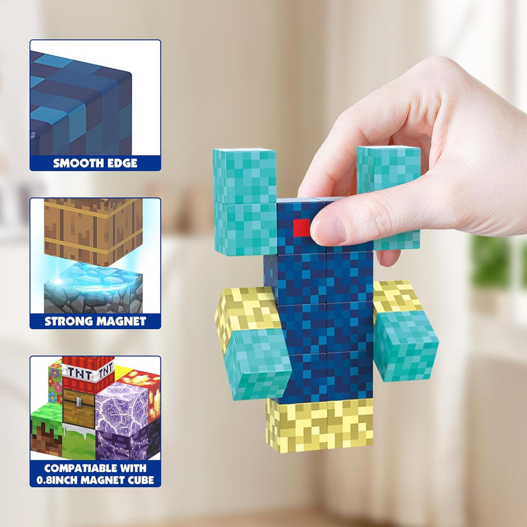 Magnetische Bausteine 100 Teile Magnetbausteine Baue Magnet Wild Welt Abenteuer Spielzeug Kinder ab