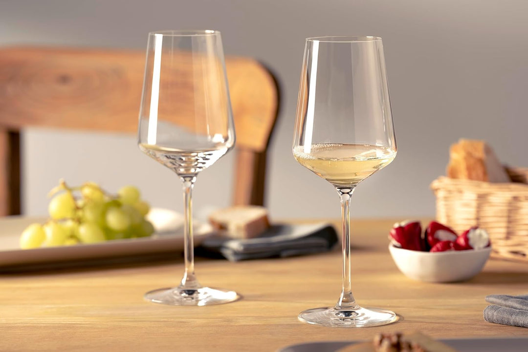 LEONARDO HOME PUCCINI Set 6 Rieslingglas, Glas, klar, 6 cm, 6 Rieslinggläser 400 ml, Rieslinggläser