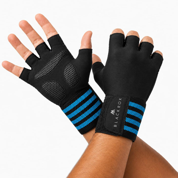 BLACKROX Trainingshandschuhe Vergleichssieger Fitness Handschuhe mit Handgelenkstütze Herren u. Dame