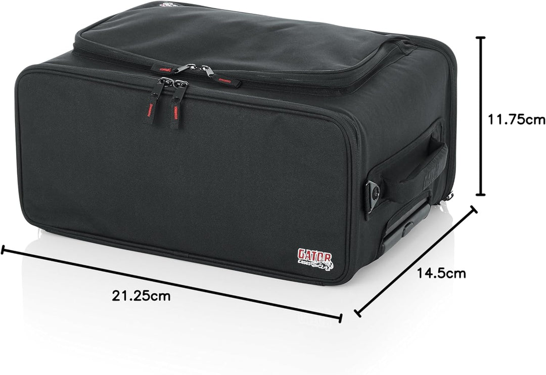 GATOR-Koffer Gestell 19" GR 3 U aus verstärktem Nylon mit Rädern 3 U Casters, 3 U Casters