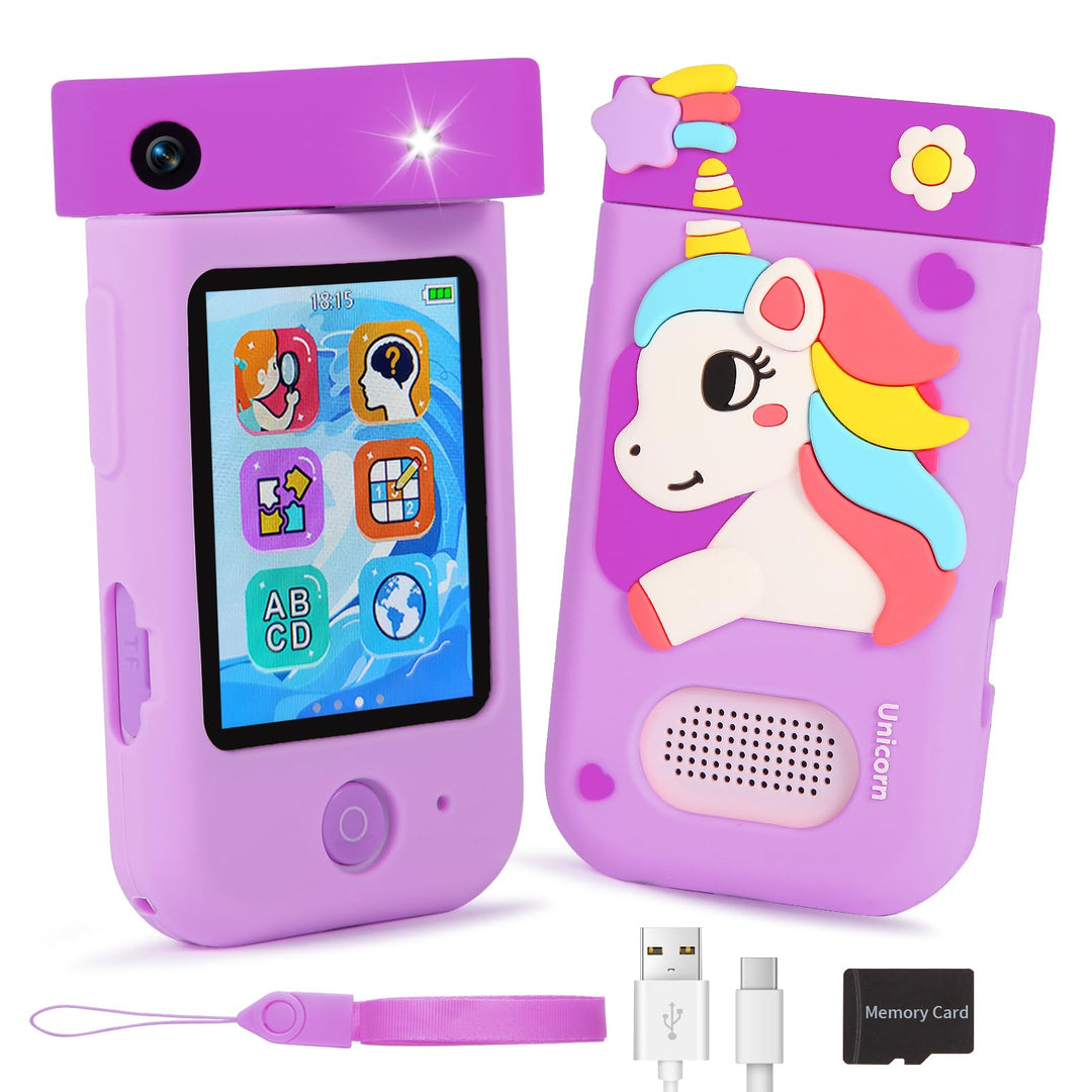 ARNSSIEN Kinderkamera,Kinder Handy Smartphone,2.8&