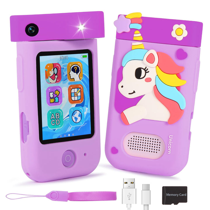 ARNSSIEN Kinderkamera,Kinder Handy Smartphone,2.8&