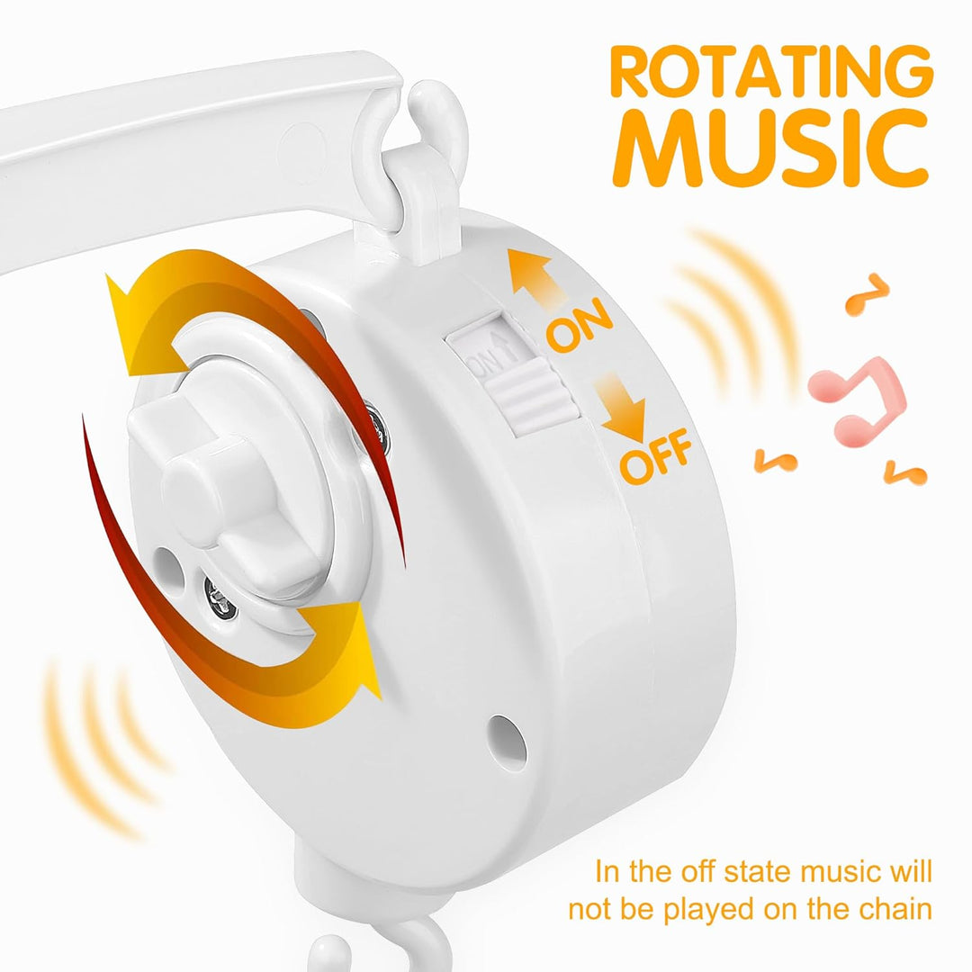 Mobile Halterung für Babybett Kinderbett Mobile Arm mit Mechanische Spieluhr Mobile Halter für Aufhä