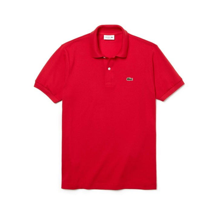 Lacoste Herren Polo-Shirt Kurzarm YH4801, Männer Polo-Hemd,3 Knopf,Regular Fit Poloshirt XS Red (240