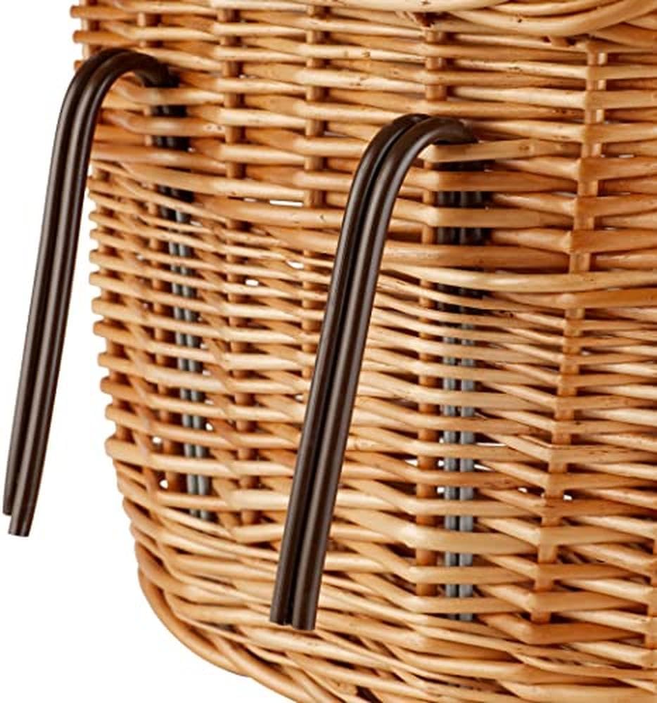 Basil Denver - Weidenkorb fürs Fahrrad Nature 37 cm x 27 cm x 22 cm, Nature 37 cm x 27 cm x 22 cm