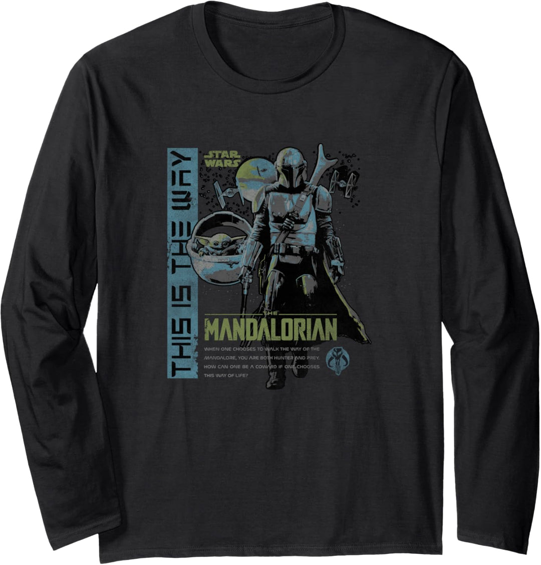 Star Wars The Mandalorian This Is The Way Collage Langarmshirt