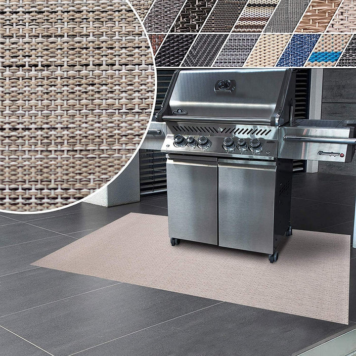 Floordirekt Grillschutzmatte | Schwer entflammbar | 2 Grössen | 5 Designs | Grillmatten zum Grillen