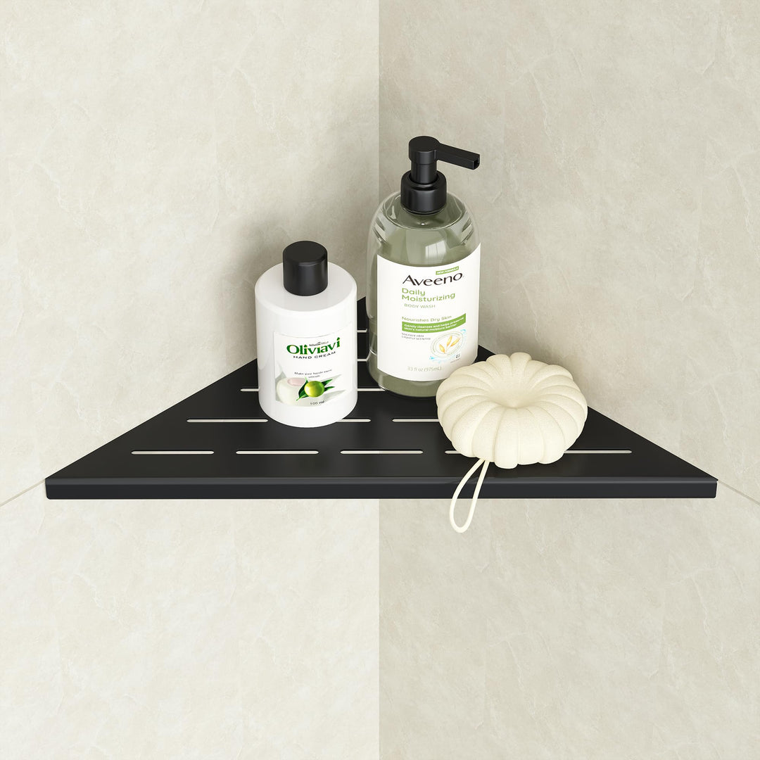 Neodrain Eckregal Duschablage Edelstahl Duschregal Fliesen Eingelassen für Badezimmer Shampoo Halter