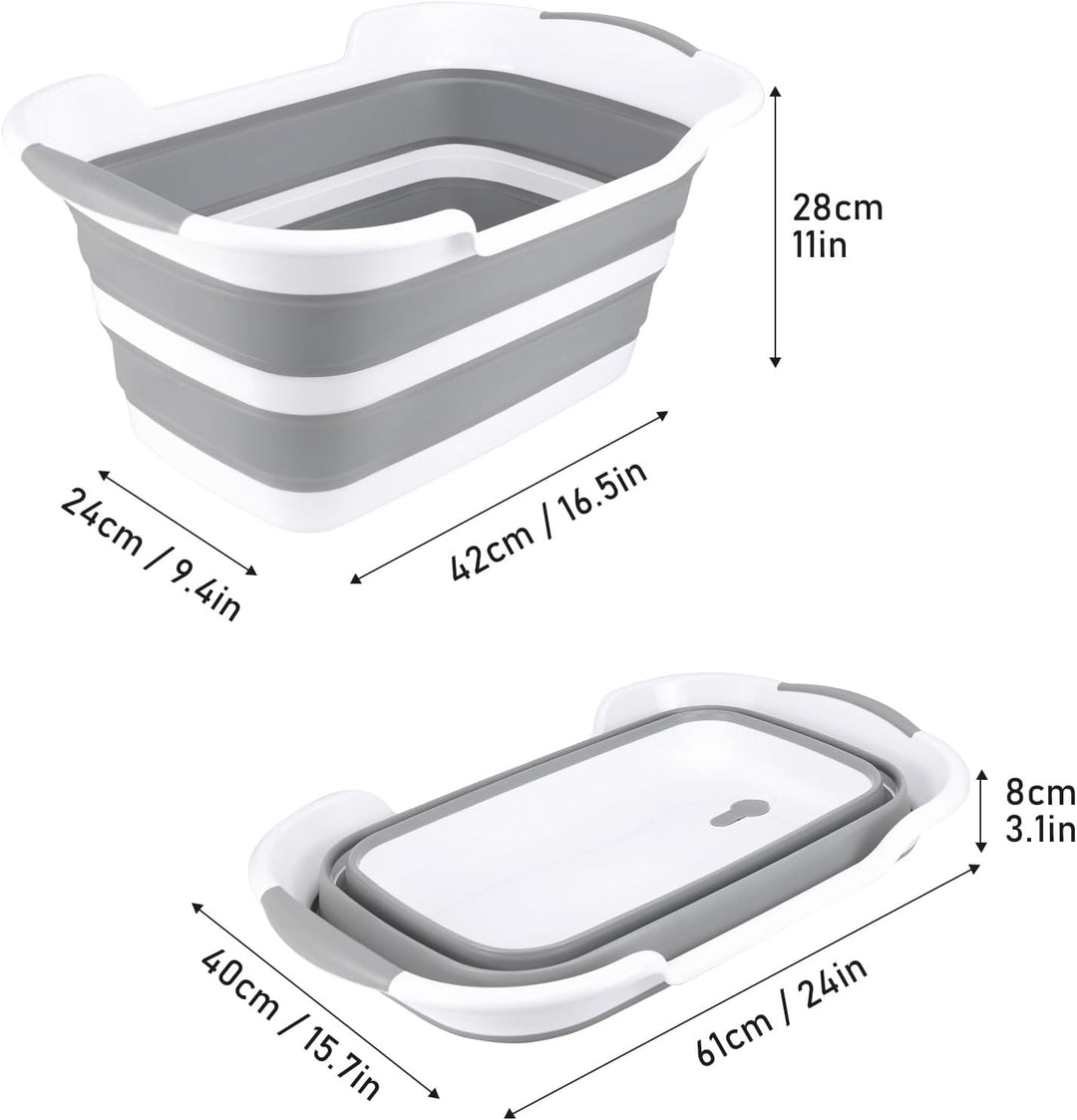 Multifunktionale zusammenklappbare Haustier Badewanne mit Abflussloch, Tragbare Indoor Outdoor Faltb