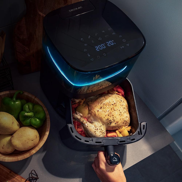 Cecotec Tisch-Konvektionsofen 60 Liter Bake&amp;Toast 6090 Black Gyro. 2200 W, Innenbeleuchtung, 12 Funk