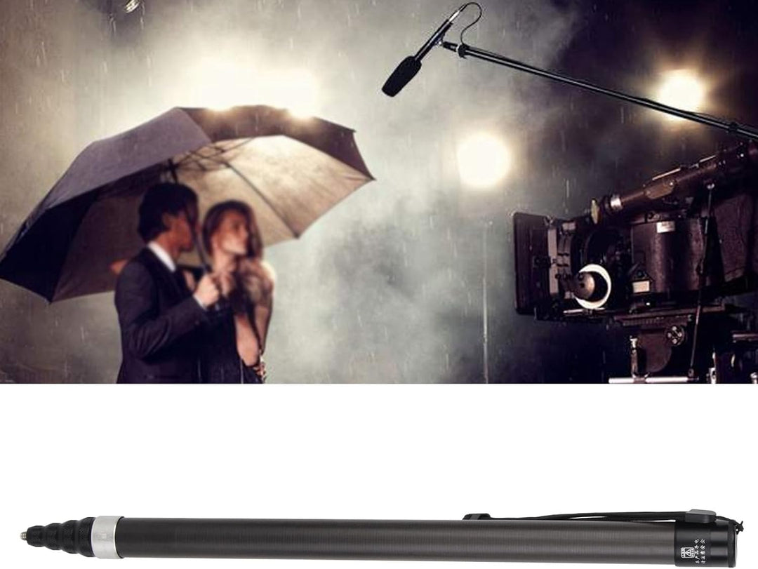 Mikrofon-Auslegerstange, Handmikrofon-Verlängerungsstange, 3-Meter-Teleskop-Mikroausleger-Verlängeru