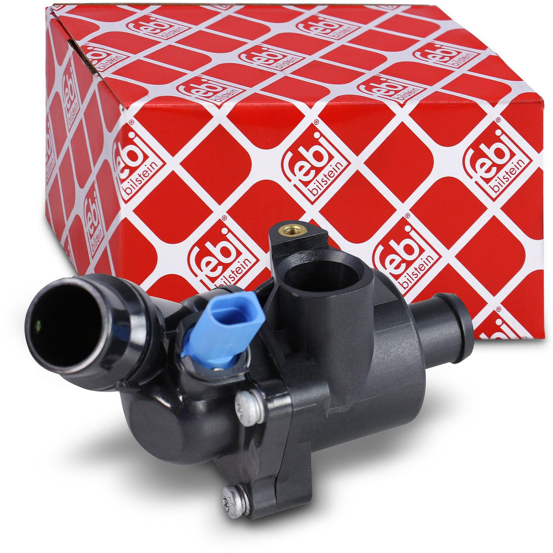 febi bilstein 100313 Thermostat mit Gehäuse, Dichtung und Temperaturschalter , 1 Stück