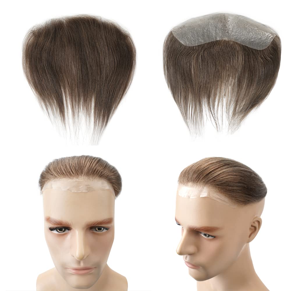 Lordhair Toupet Herren,100% Europäisches Echthaar Herren Toupet Echthaar,V-LOOP Skin Toupet Herren,T