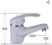 Wasserhahn Bad, Waschbecken Einhandmischer Mischbatterie Badarmatur mit 3/8 Zoll Kalt/Warmwasse Schl