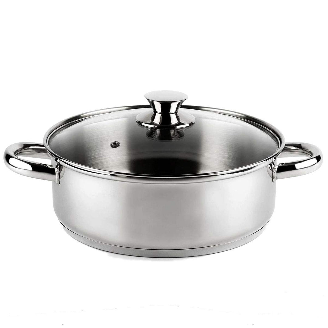 Vier CI26 Induktionskochtopf, Edelstahl, 26 cm, silberfarben