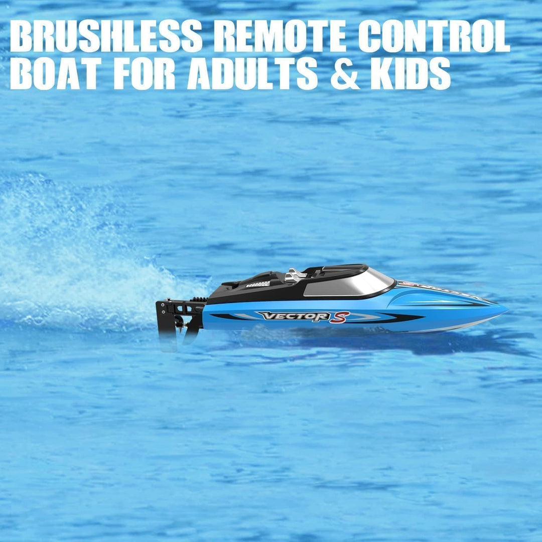 VOLANTEXRC RC Boot Vector S, ferngesteuertes Boot für Pools und Seen, 45+ kmh RC-Boot mit Alarmfunkt