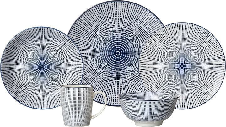 Ritzenhoff &amp; Breker Suppenteller-Set Royal Makoto, 4-teilig, 20,5 cm Durchmesser, Porzellangeschirr,
