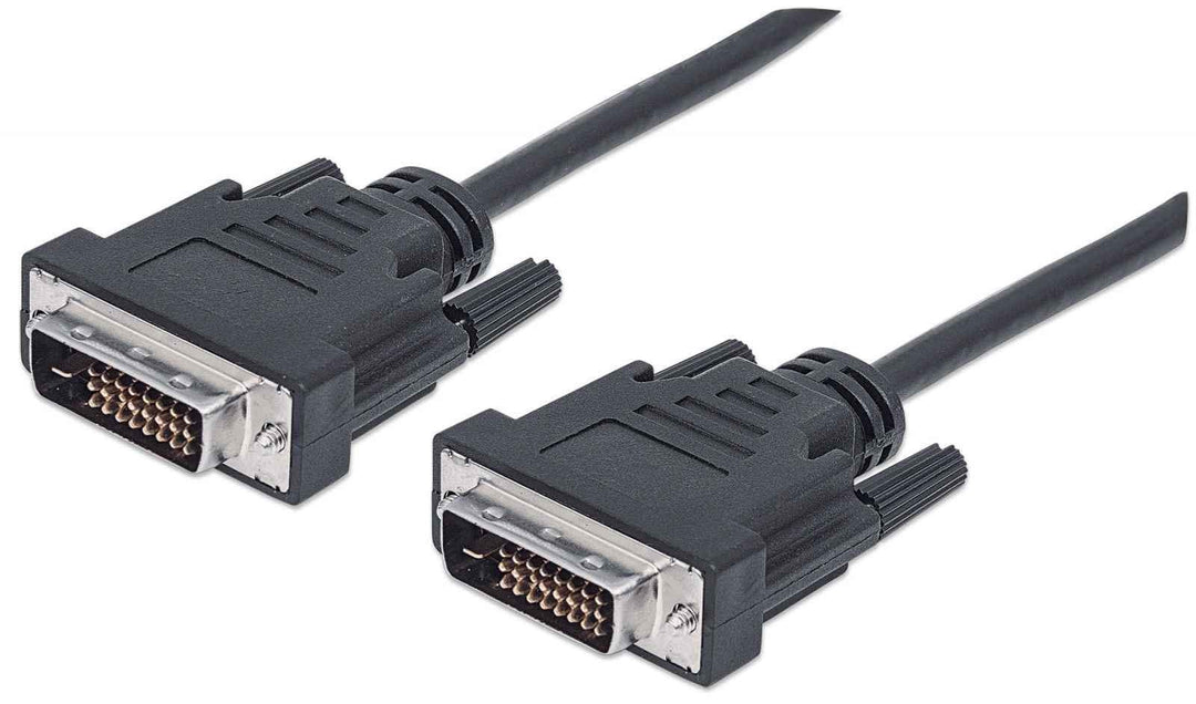 Manhattan 301244 DVI-D Dual Link Stecker auf Stecker DVI Kabel, 5m schwarz, 5m schwarz
