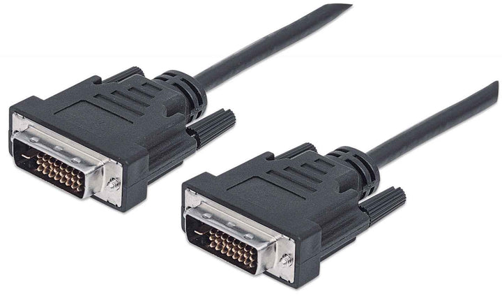 Manhattan 301244 DVI-D Dual Link Stecker auf Stecker DVI Kabel, 5m schwarz, 5m schwarz