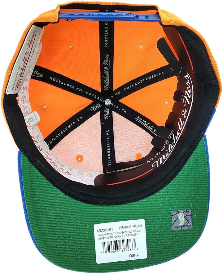 Mitchell & Ness Snapback Cap NBA Sharktooth New York Knicks orange/royal