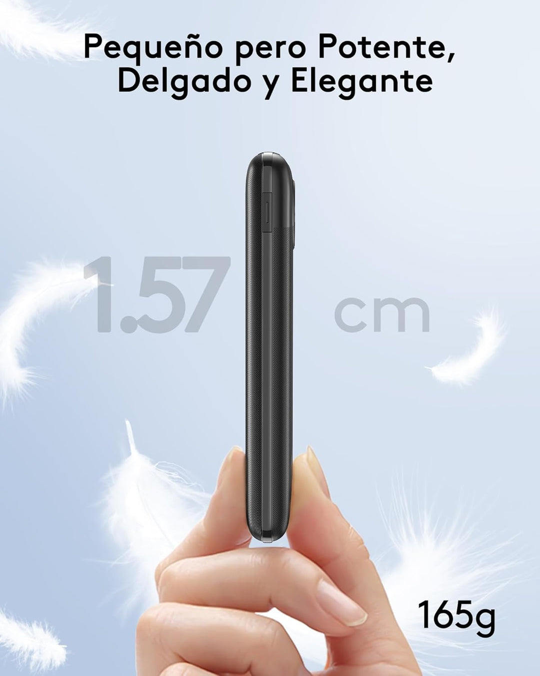 Power Bank 10000mAh VEEKTOMX Mini Powerbank USB C 22.5W Externe Handyakkus Klein Aber Stark Power Ba