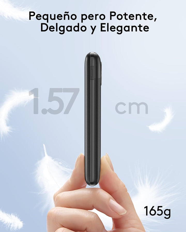 Power Bank 10000mAh VEEKTOMX Mini Powerbank USB C 22.5W Externe Handyakkus Klein Aber Stark Power Ba