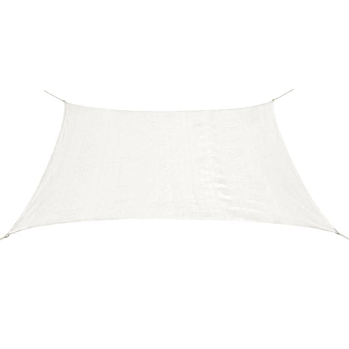 vidaXL Sonnensegel HDPE Quadratisch 3,6x3,6m Weiss Sonnenschutz Beschattung