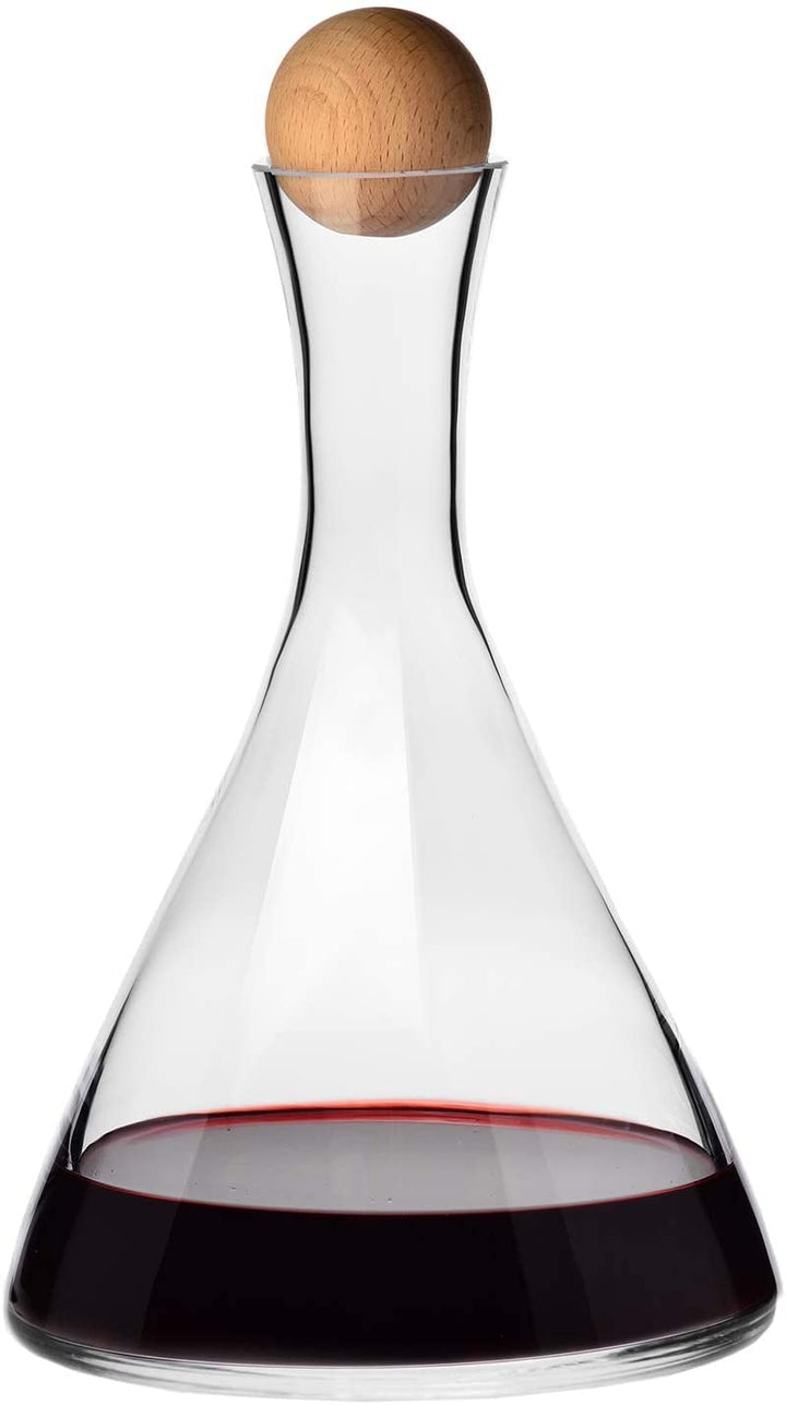 KROSNO Weinkaraffe, 1000 ml, Avant-Garde Kollektion | Glaskaraffe mit Deckel für Rotwein und Weisswe