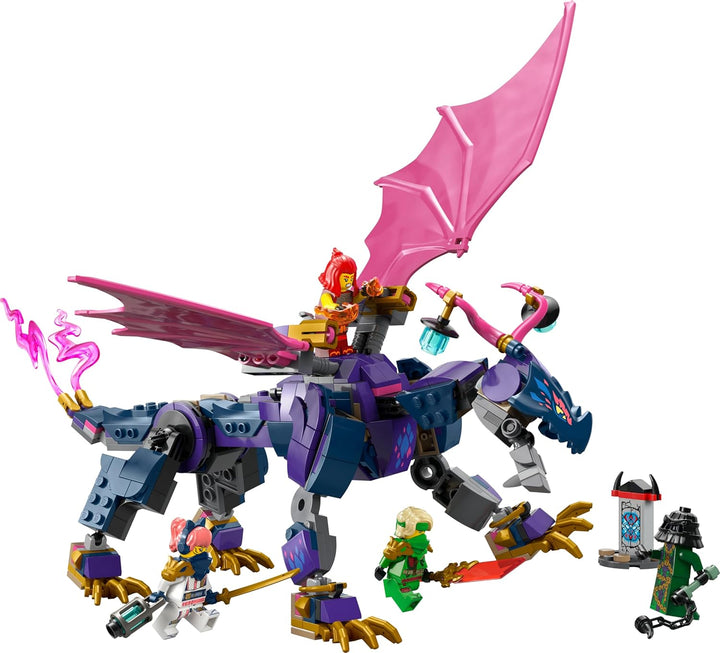 LEGO NINJAGO Rontu der Meisterdrache -Bewegliche Drachen-Figur mit Shootern - 4 Minifiguren, inkl. L