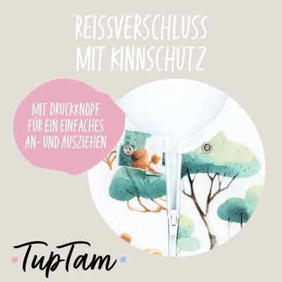 TupTam Baby Schlafsack mit Beinen und Ärmeln OEKO-TEX zertifizierte Materialien, Winterschlafsack 2,