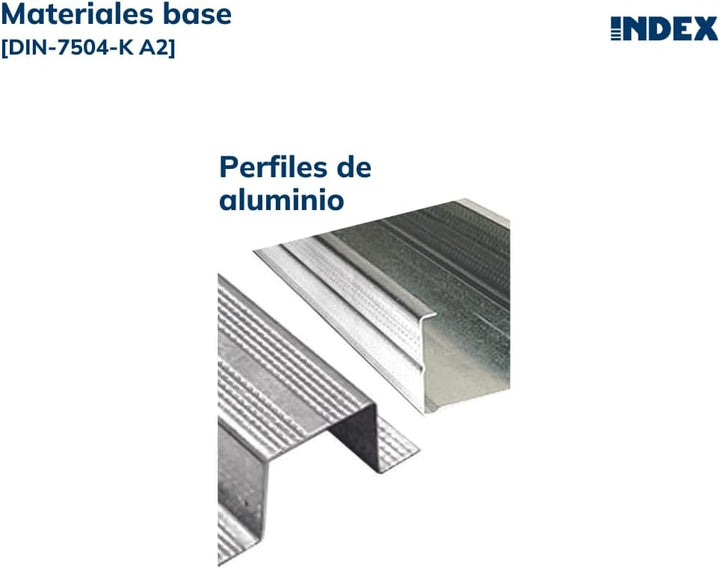 Index 184 ABEI5519 Index ABEI5519 Tornillo selbstotaladrante Cabeza Sechskant Edelstahl A2 (5,5 x 19