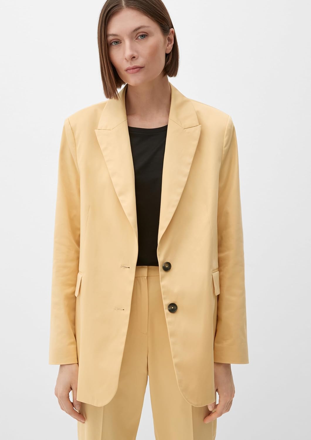 s.Oliver Blazer aus Baumwollstretch 34 Gelb, 34 Gelb