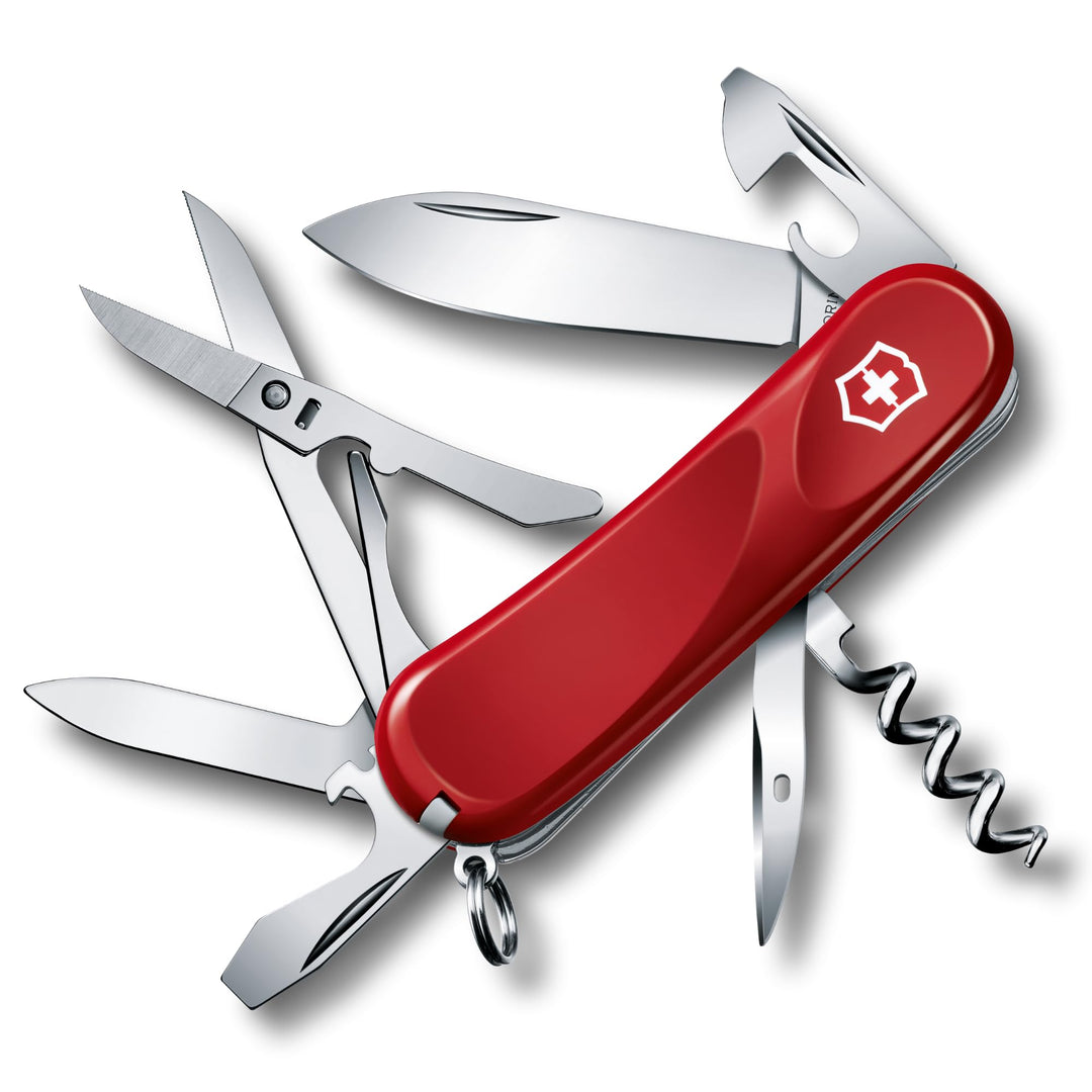 Victorinox, Schweizer Taschenmesser, Evolution 14, Multitool, 14 Funktionen, Klinge, gross, Dosenöff