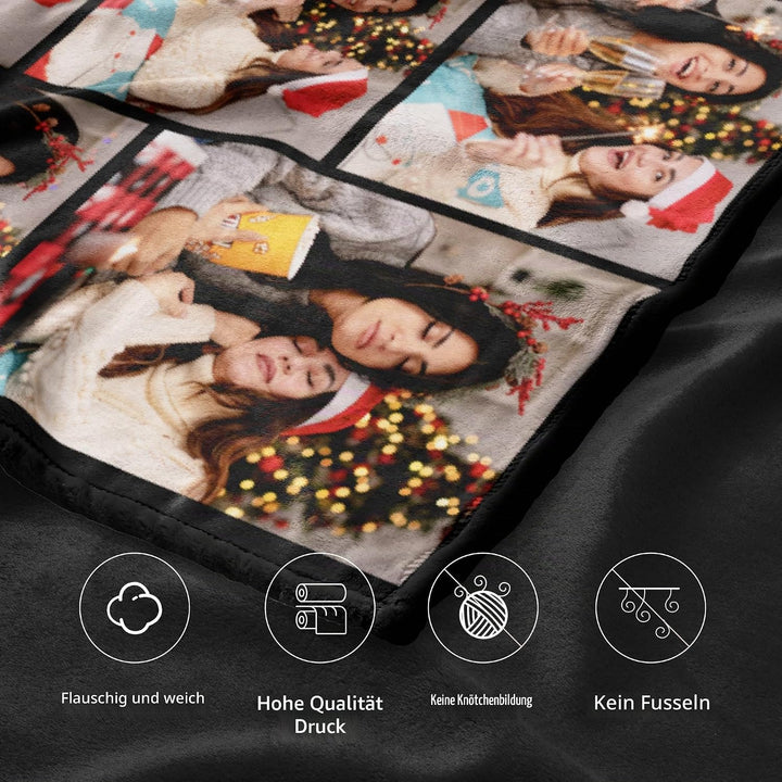 Easycosy Personalisierte Decke mit Foto - Made in Germany - wärmere Fotodecke selbst gestalten Kusch