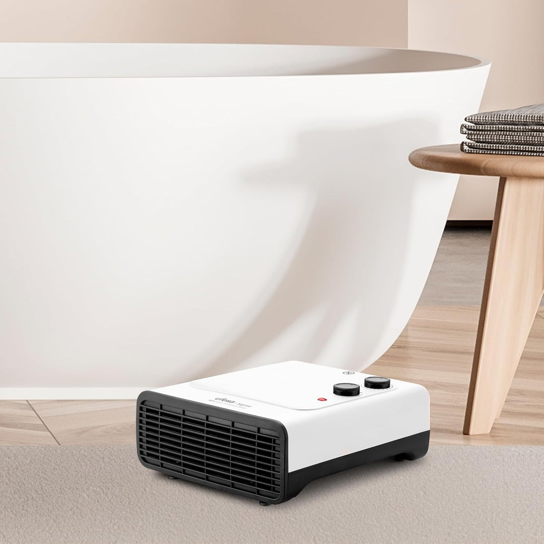 Ufesa Sigma – 1800 W Flachheizgerät mit IP21-Schutz für Badezimmer, 3 Heiz-/Kälteleistungsstufen, ei