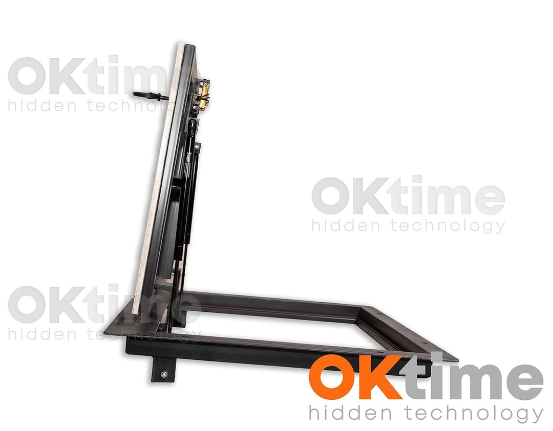 Schachtabdeckung 500 mm x 600 mm Seitenscharniere, Bodenluke Schachtdeckel Revisionsschacht Kanalsch