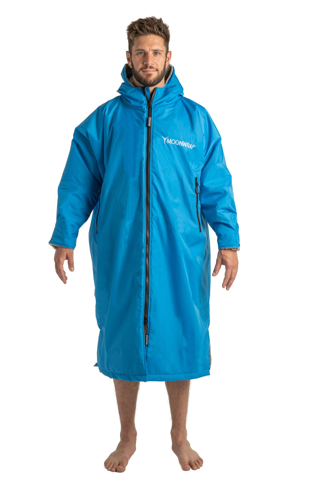 Frostfire Moonwrap Bademantel für Erwachsene, wasserdicht, Grösse L, Blau L Blau, L Blau
