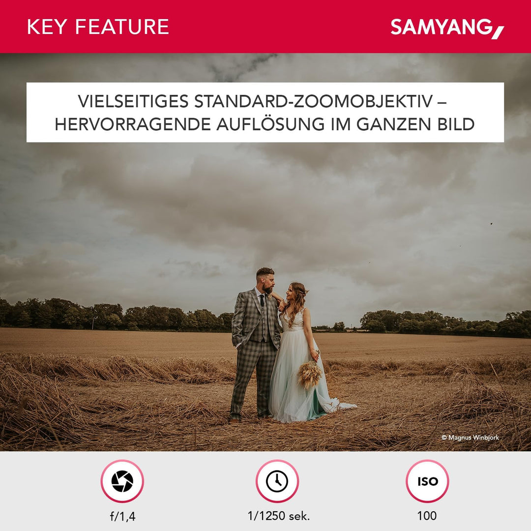 Samyang AF 24-70mm F2,8 FE kompatibel mit Sony E - Autofokus Vollformat & APS-C 24-70mm Zoom Objekti